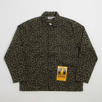 Service Works Patterned Easy Chef Shirt - Green Leopard thumbnail