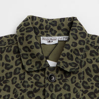 Service Works Patterned Easy Chef Shirt - Green Leopard thumbnail