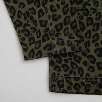Service Works Patterned Easy Chef Shirt - Green Leopard thumbnail