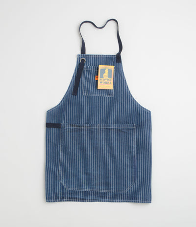 Service Works Pinstripe Denim Apron - Indigo