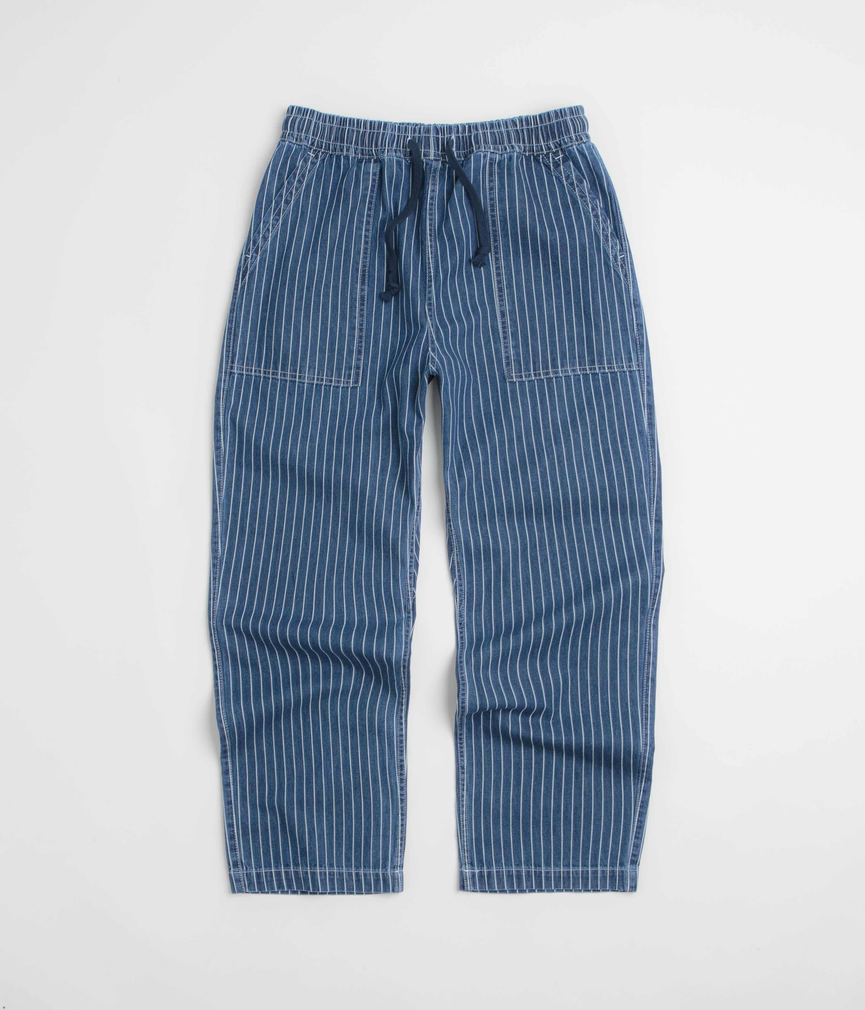 Service Works Pinstripe Denim Chef Pants - Indigo