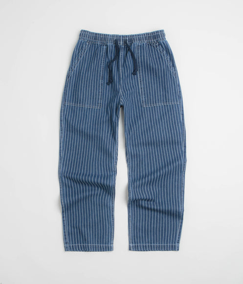 Service Works Pinstripe Denim Chef Pants - Indigo