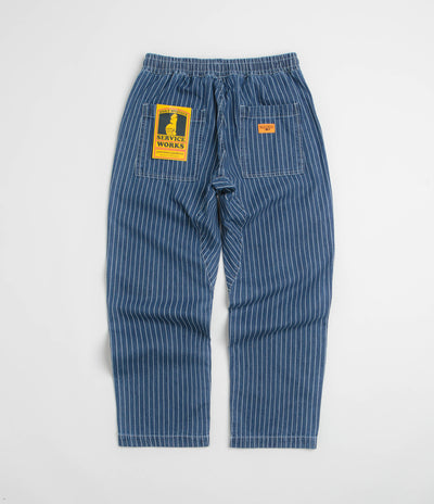Service Works Pinstripe Denim Chef Pants - Indigo