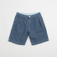 Service Works Pinstripe Denim Part Timer Shorts in Indigo thumbnail