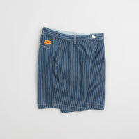 Service Works Pinstripe Denim Part Timer Shorts in Indigo thumbnail