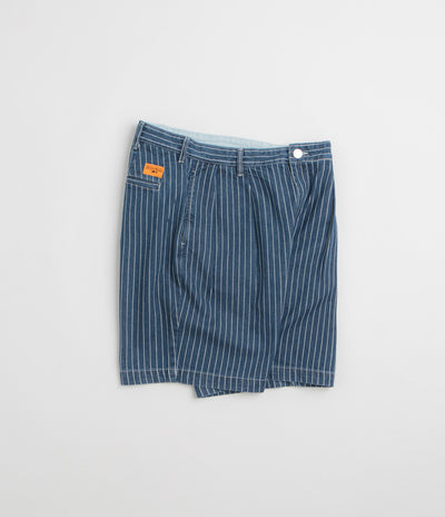 Service Works Pinstripe Denim Part Timer Shorts in Indigo