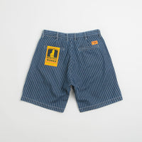 Service Works Pinstripe Denim Part Timer Shorts in Indigo thumbnail