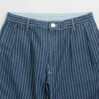 Service Works Pinstripe Denim Part Timer Shorts in Indigo thumbnail
