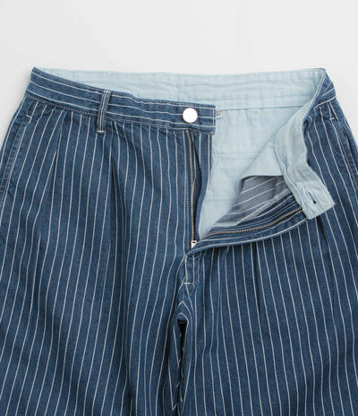 Service Works Pinstripe Denim Part Timer Shorts in Indigo
