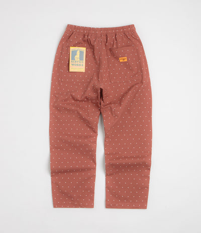 Service Works Polka Dot Chef Pants in Clay