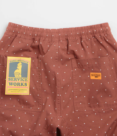Service Works Polka Dot Chef Pants in Clay