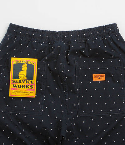 Service Works Polka Dot Chef Pants in Navy