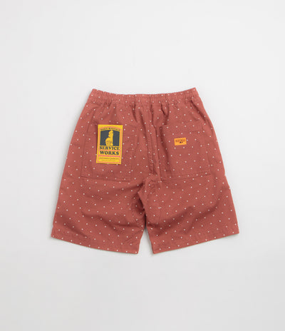 Service Works Polka Dot Chef Shorts in Clay