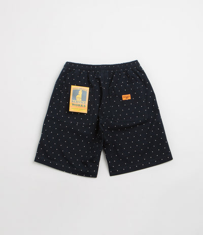 Service Works Polka Dot Chef Shorts in Navy