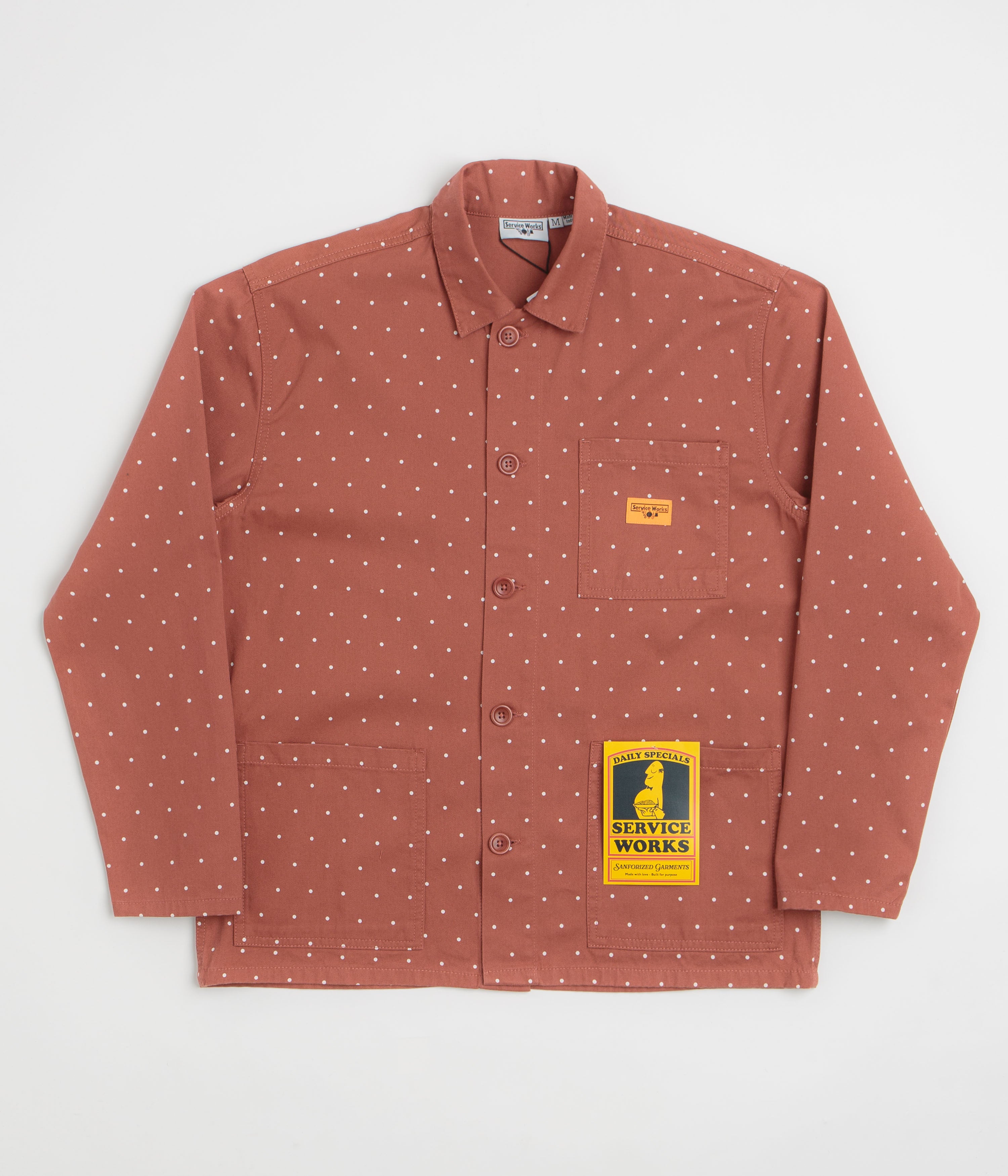 Service Works Polka Dot Chore Shirt - Clay