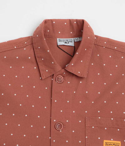 Service Works Polka Dot Chore Shirt in Clay