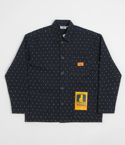 Service Works Polka Dot Chore Shirt in Navy