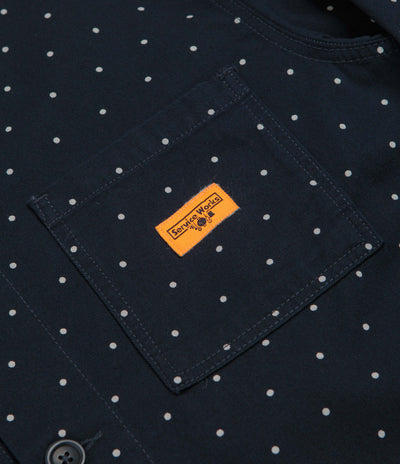 Service Works Polka Dot Chore Shirt in Navy