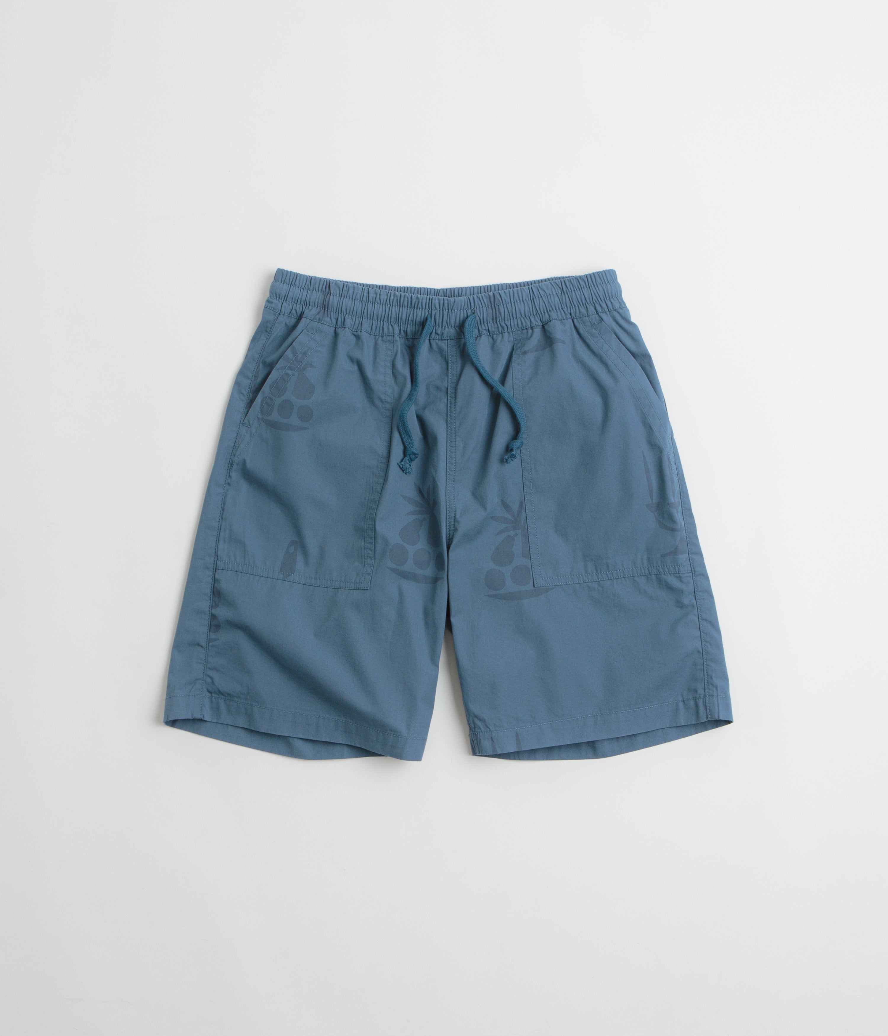 Service Works Poplin Printed Chef Shorts in Slate