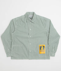Service Works Poplin Stripe Waiter Shirt in Forest