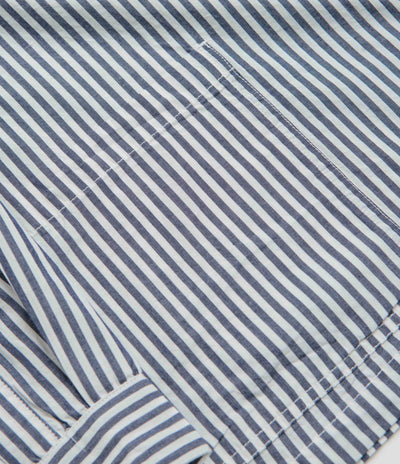 Service Works Poplin Stripe Waiter Shirt - Royal