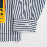 Service Works Poplin Stripe Waiter Shirt - Royal thumbnail