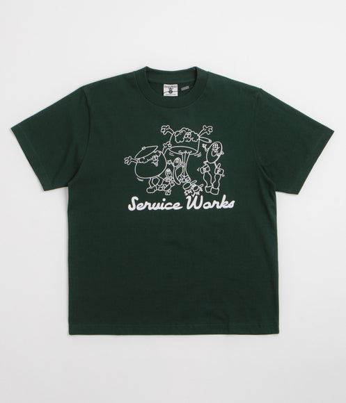 Service Works Pots & Pans T-Shirt - Forest