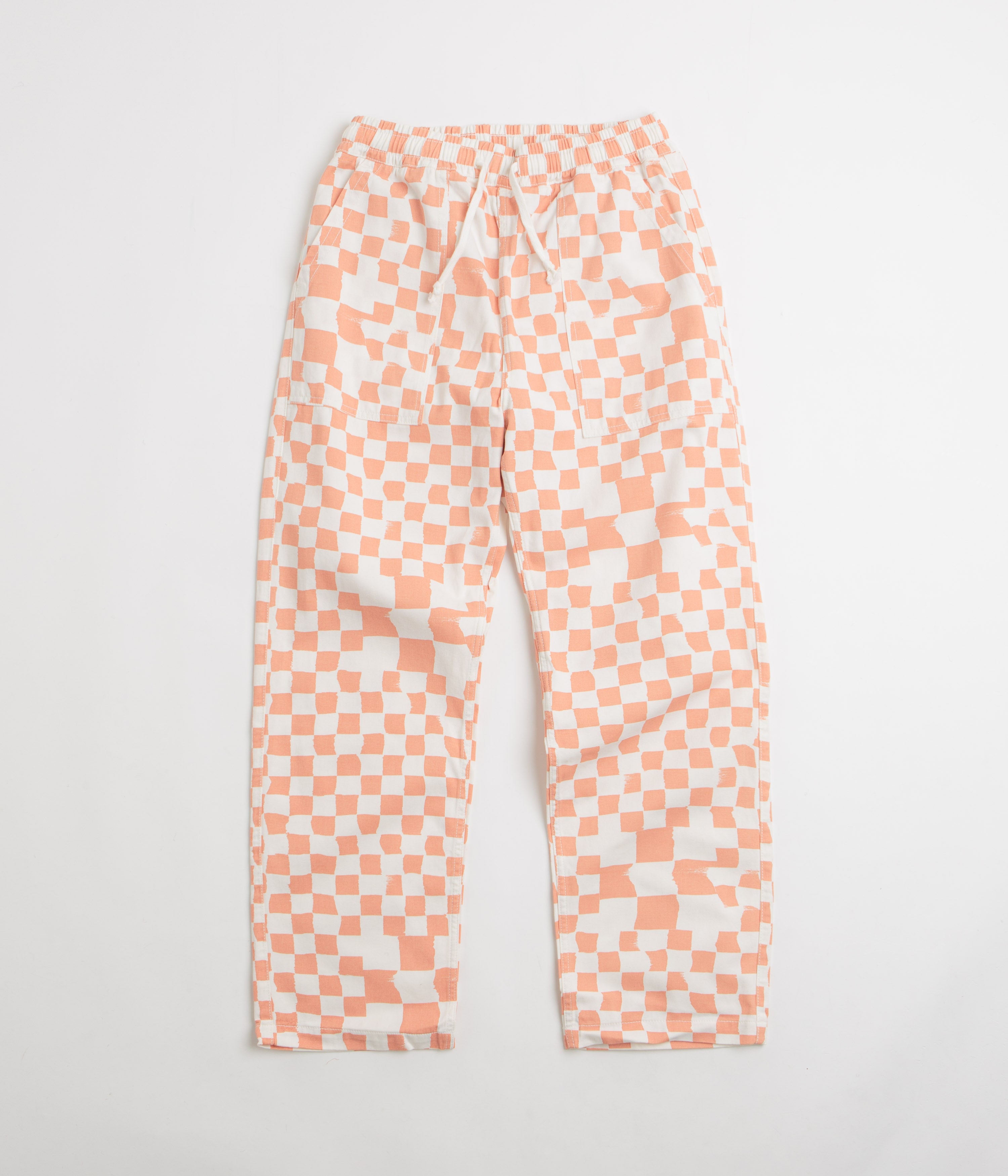Service Works Printed Chef Pants in Salmon Checker