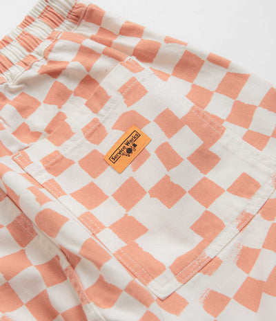 Service Works Printed Chef Pants in Salmon Checker