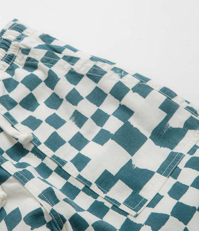 Service Works Printed Chef Pants - Teal Checker