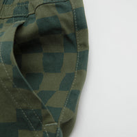Service Works Printed Chef Shorts in Olive Checker thumbnail