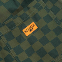 Service Works Printed Chef Shorts in Olive Checker thumbnail
