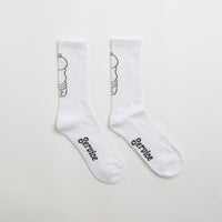 Service Works Salt + Pepper Socks in White thumbnail