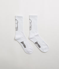 Service Works Salt + Pepper Socks in White