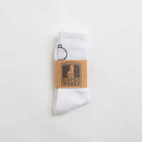 Service Works Salt + Pepper Socks in White thumbnail