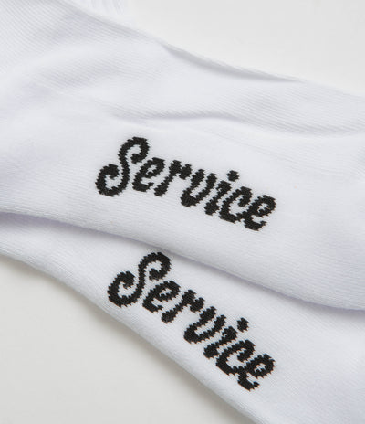 Service Works Salt + Pepper Socks in White
