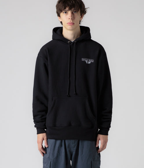 Service Works Scribble Logo Hoodie - Black