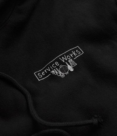 Service Works Scribble Logo Hoodie - Black