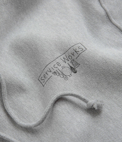 Service Works Scribble Logo Hoodie - Grey