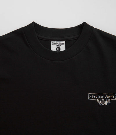 Service Works Scribble Logo T-Shirt in Black