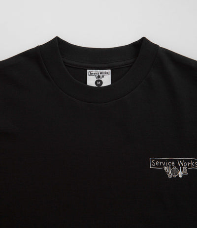 Service Works Scribble Logo T-Shirt - Black