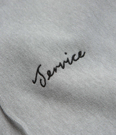 Service Works Script Logo Hoodie in Marl Grey