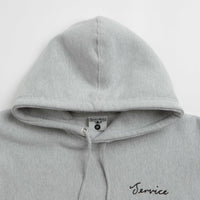Service Works Script Logo Hoodie in Marl Grey thumbnail