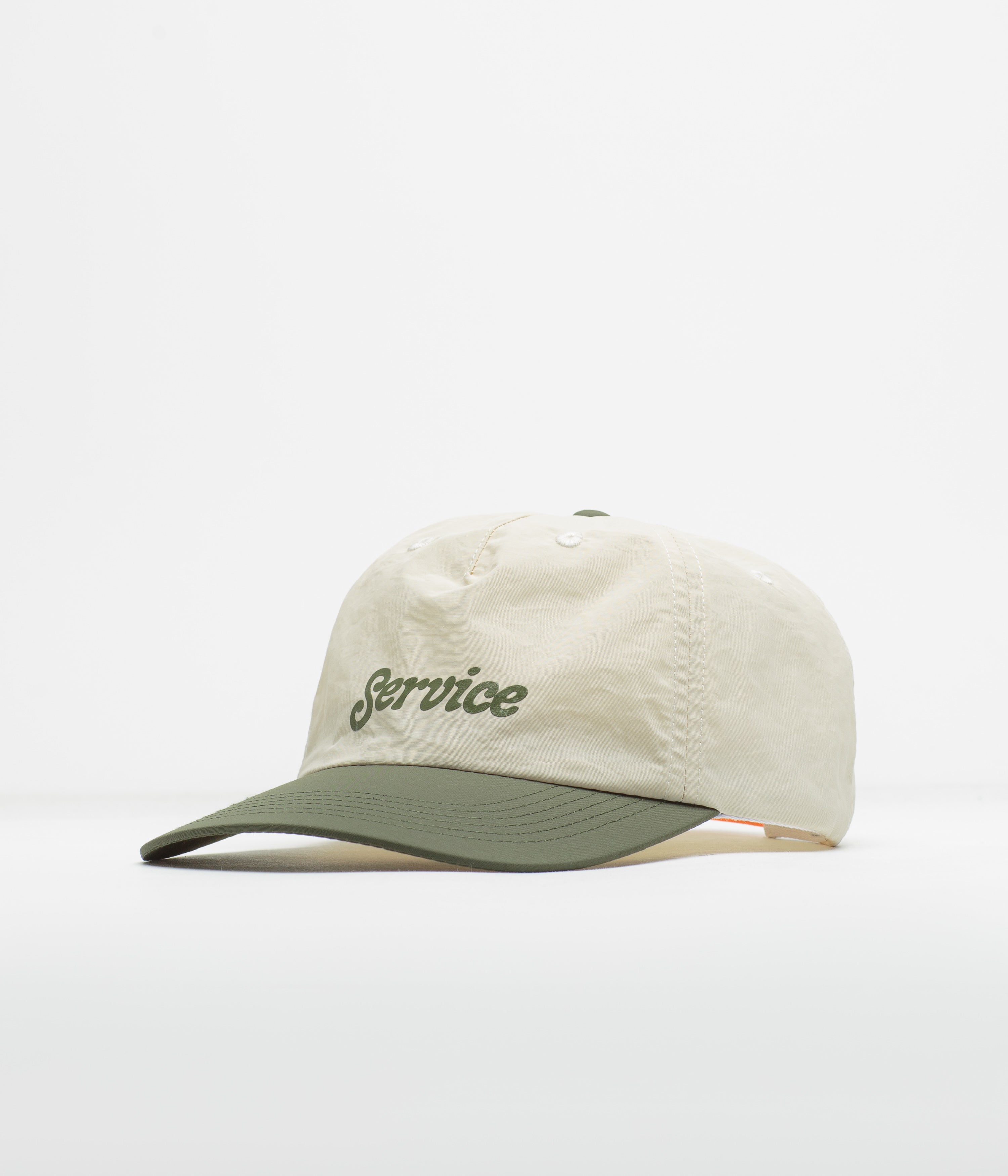 Service Works Script Surf Cap - Off White / Olive