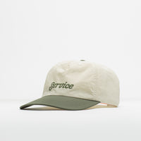 Service Works Script Surf Cap in Off White and Olive thumbnail