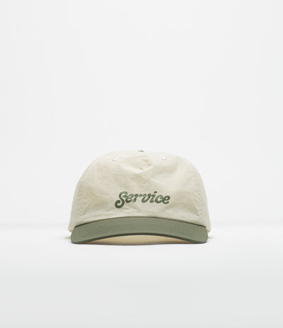 Service Works Script Surf Cap in Off White and Olive