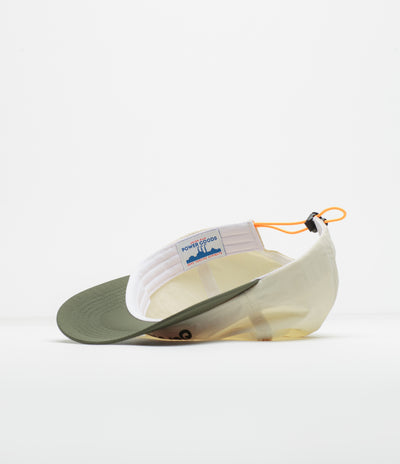Service Works Script Surf Cap in Off White and Olive