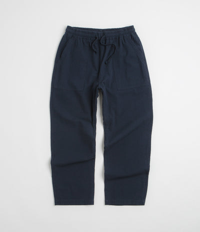 Service Works Seersucker Chef Pants in Dark Navy