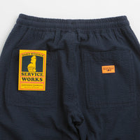 Service Works Seersucker Chef Pants in Dark Navy thumbnail