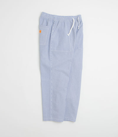 Service Works Seersucker Chef Pants in Navy Stripe